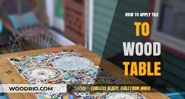 Transform Your Wood Table: Step-by-Step Guide to Tiling with Ease