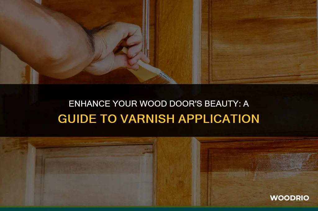 how to apply varnish on wood door