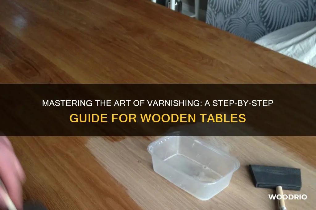 how to apply varnish to a wooden table