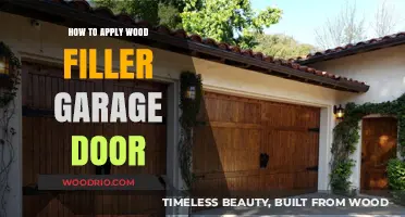 Easy Steps to Apply Wood Filler on Your Garage Door
