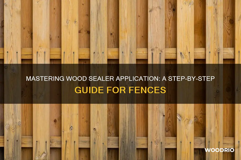 how to apply wood sealer fence