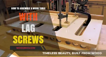 Mastering Wood Table Assembly: A Step-by-Step Guide Using Lag Screws