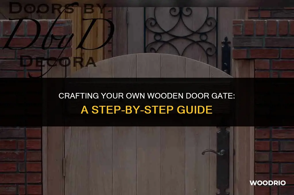 how to assemble a wooden door gate