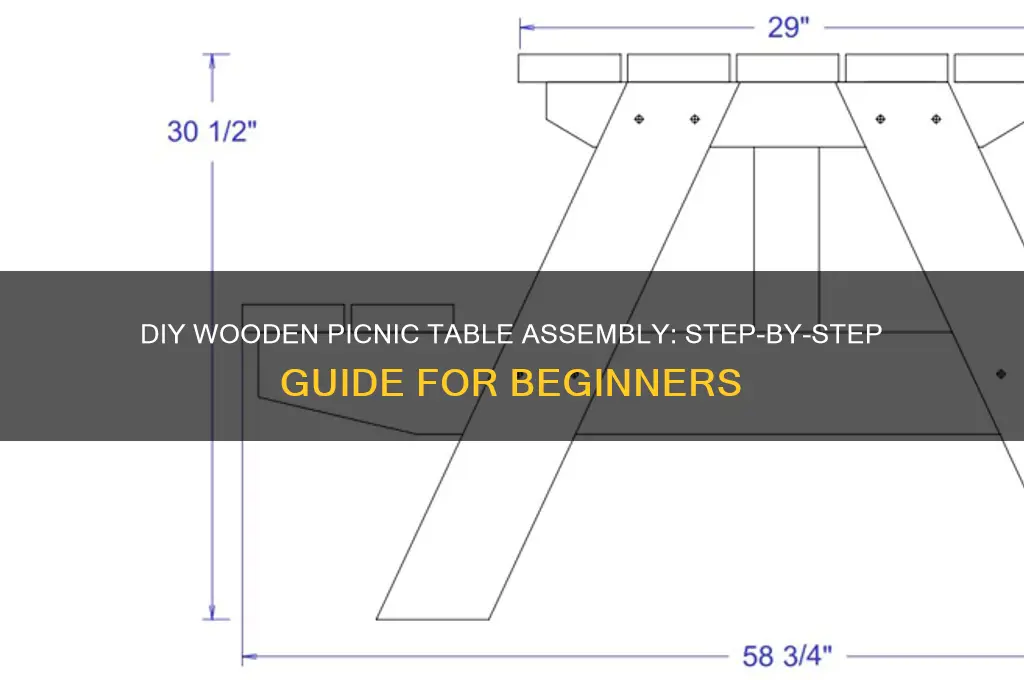 how to assemble a wooden picnic table