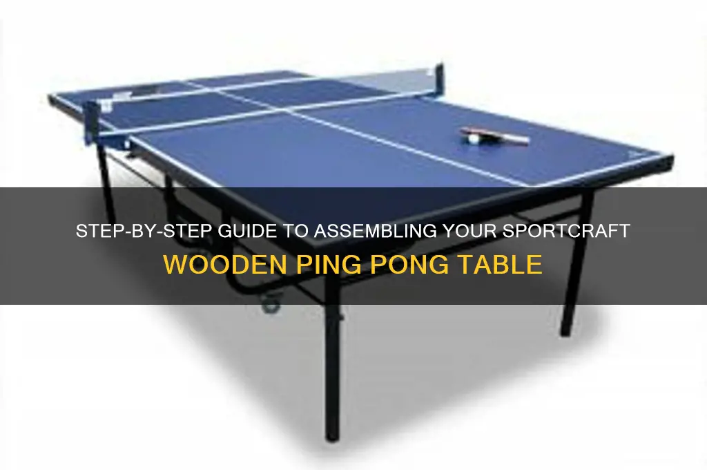 how to assemble sportcraft ping pong table wooden
