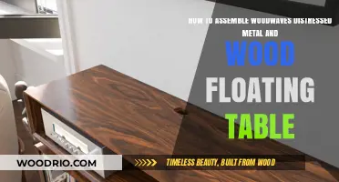 DIY Guide: Assembling Woodwaves Distressed Metal and Wood Floating Table