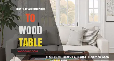 Securely Attaching 3x3 Posts to Your Wood Table: A Step-by-Step Guide