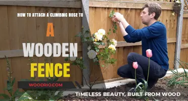 Attaching Climbing Roses to Wooden Fences: A Step-by-Step Guide