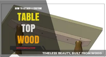 DIY Guide: Attaching a Custom Wood Table Top with Ease