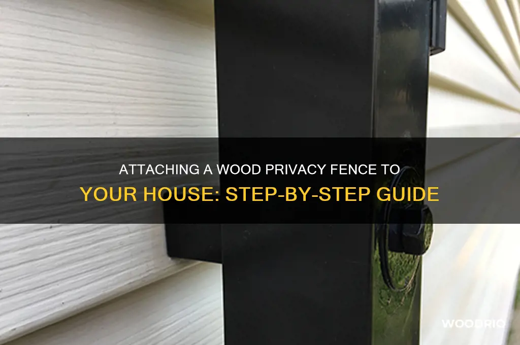 how to attach a wood privacy fence to a house