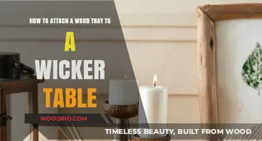Securely Attaching a Wood Tray to Your Wicker Table: A DIY Guide