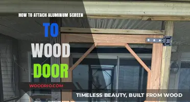 DIY Guide: Attaching Aluminum Screen to Wood Door