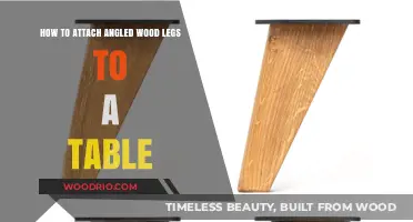Attaching Angled Wood Legs to Your Table: A Step-by-Step Guide