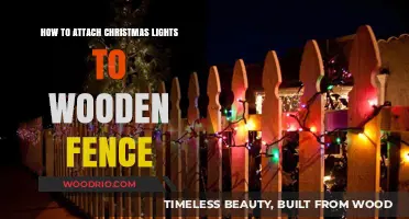 Easy Guide: Attaching Christmas Lights to Your Wooden Fence