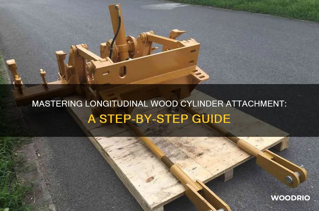 how to attach cylinders wood long ways