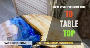 Attaching Epoxied Wood Rounds to Table Tops: A Step-by-Step Guide