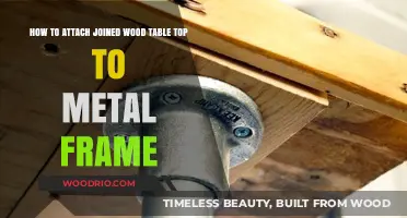 Securely Attaching a Joined Wood Tabletop to a Metal Frame: A Guide