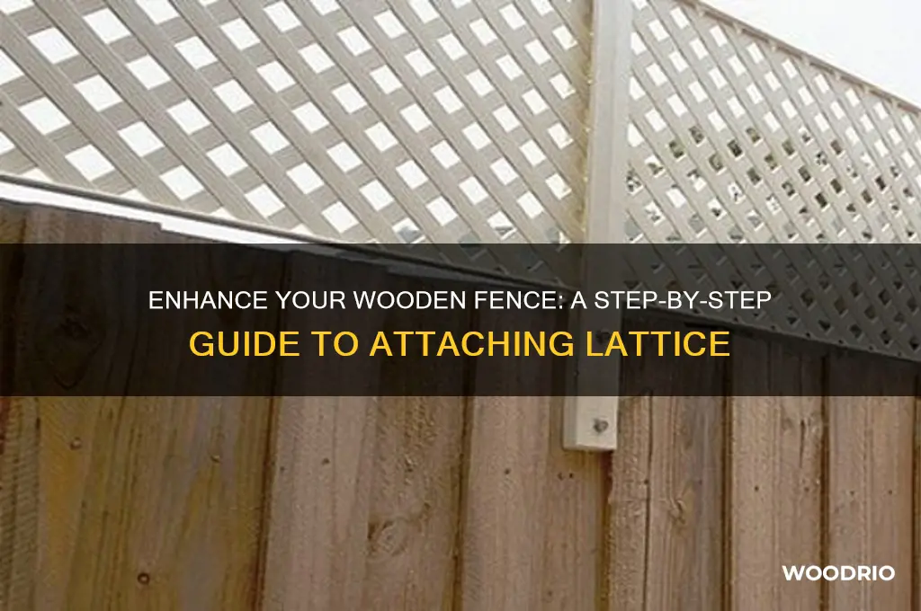 how to attach lattice to a wooden fence