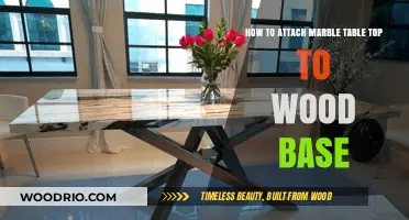 Securely Attaching Marble Tabletops to Wooden Bases: A Step-by-Step Guide