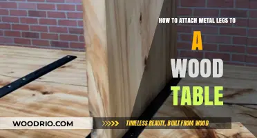 Securely Attaching Metal Legs to Your Wood Table: A Step-by-Step Guide