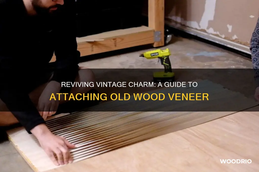 how to attach old wood veneer