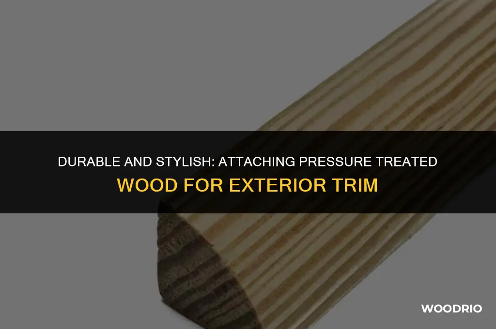 how to attach pressure treated wood for exterior trim