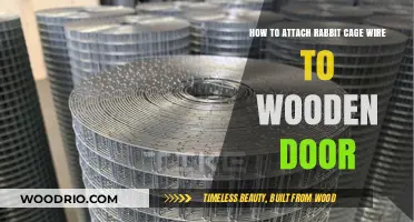 DIY Guide: Attaching Rabbit Cage Wire to a Wooden Door