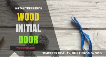 Elegant Entryways: Attaching Ribbon to Wood Initials for a Personalized Door