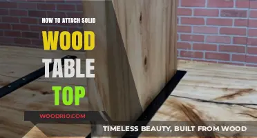 Attaching a Solid Wood Table Top: A Step-by-Step DIY Guide