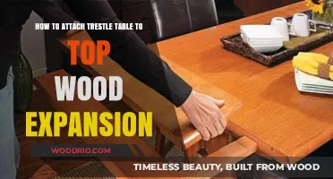 Securely Attaching Trestle Tables to Wood Tops for Expansion