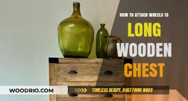 DIY Guide: Attaching Wheels to a Long Wooden Chest Easily