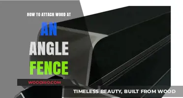 Mastering Angled Fence Joints: Securely Attaching Wood with Precision