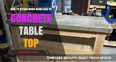 Secure Wood Beam Legs to Concrete Table Tops: A Step-by-Step Guide