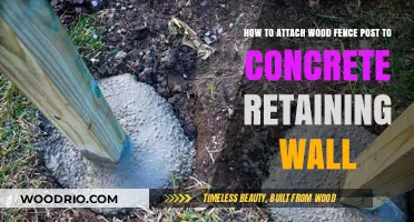 Securely Attaching Wood Fence Posts to Concrete Retaining Walls: A Guide