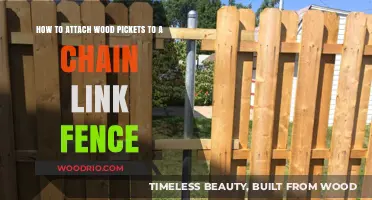 Enhance Your Chain Link Fence: Attaching Wood Pickets for Privacy and Style