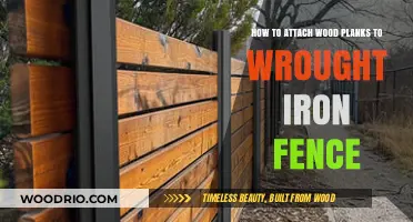 Securely Attaching Wood Planks to Wrought Iron Fences: A DIY Guide