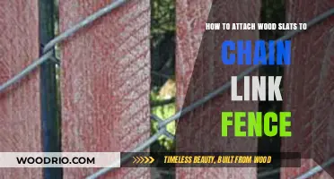 Enhance Your Fence: Attaching Wood Slats to Chain Link Easily