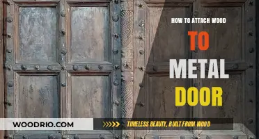 Secure and Stylish: Attaching Wood to Metal Doors Made Easy