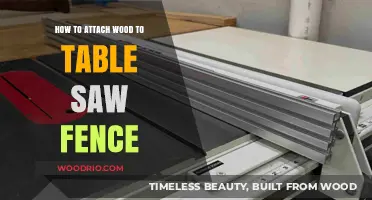 Securely Attaching Wood to Your Table Saw Fence: A Step-by-Step Guide