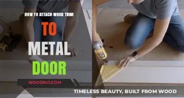 Securely Attaching Wood Trim to Metal Doors: A Step-by-Step Guide