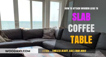 Attaching Wooden Legs to Slab Coffee Tables: A Step-by-Step Guide