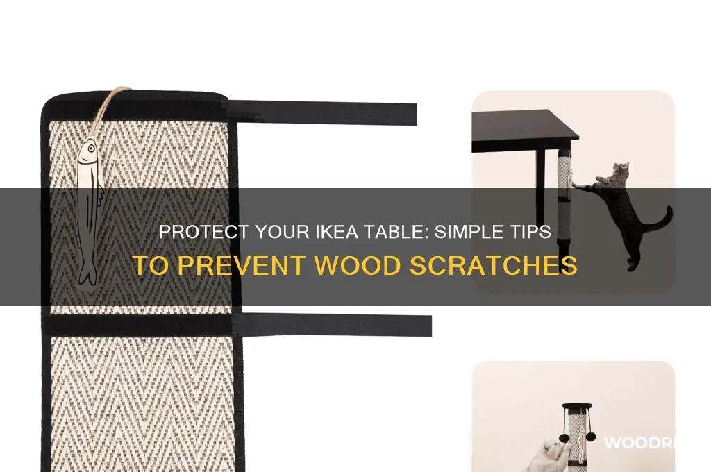 how to avoid wood scratching on ikea table