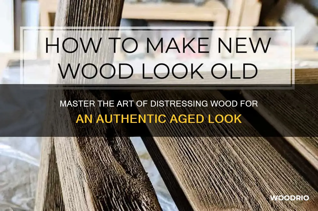how to beat up wood to make it look old