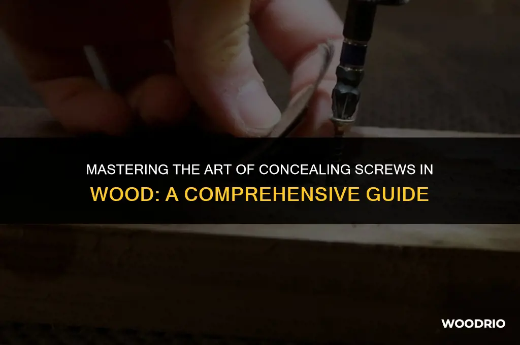 how to best hide screws in wood
