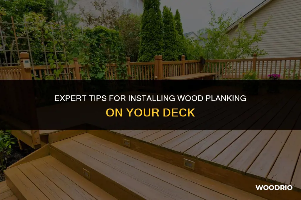 how to best install wood planking on a deck