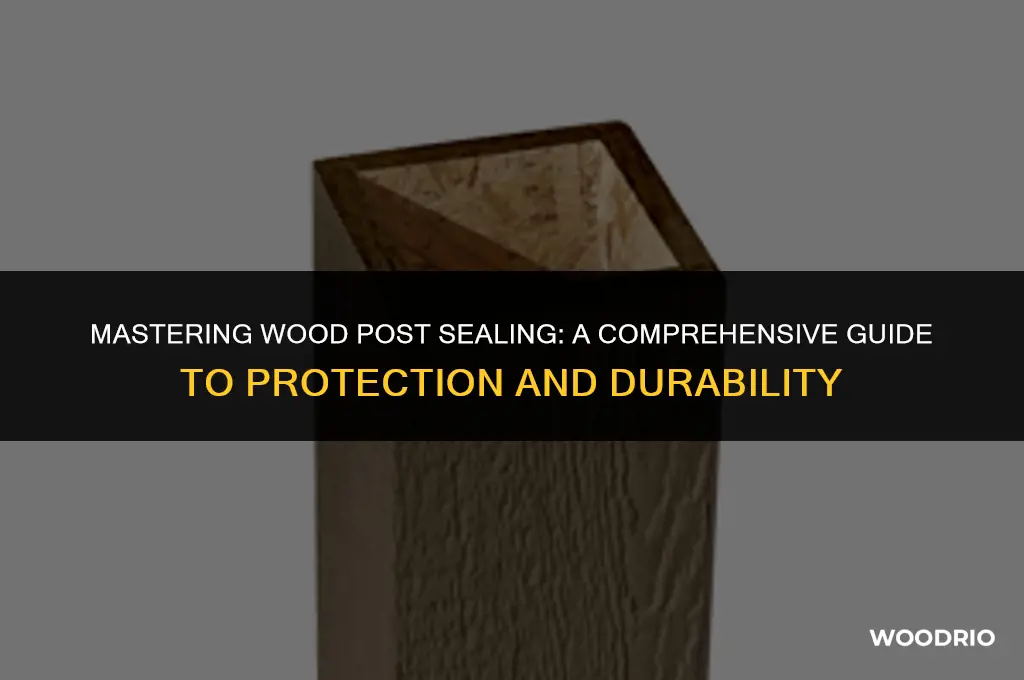 how to best seal wood posts