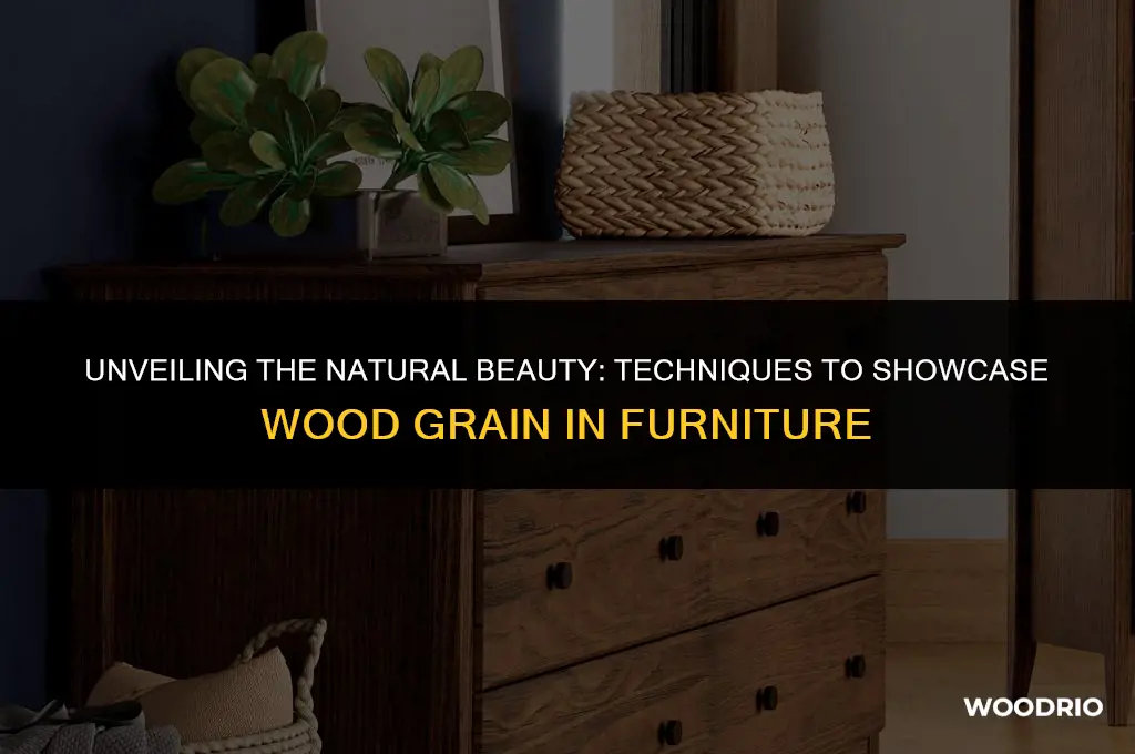 how to best show wood grain in furniture