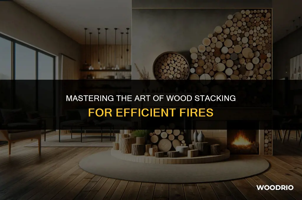 how to best stack wood for fire
