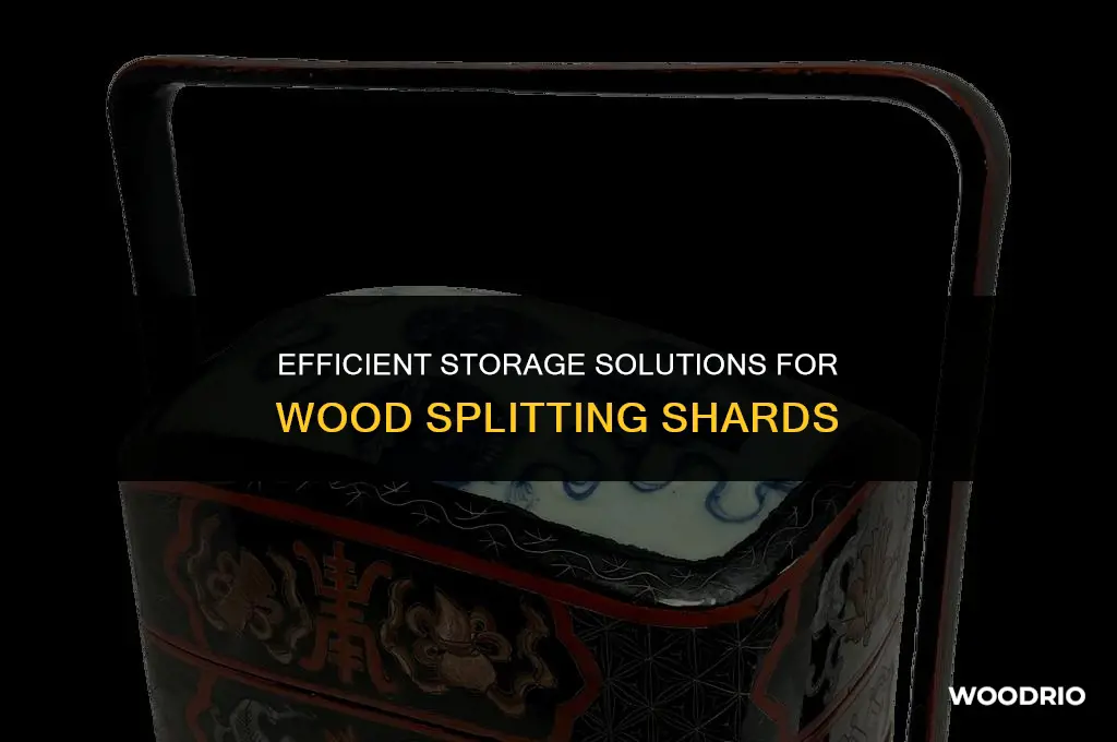 how to best store all the shards from splitting wood