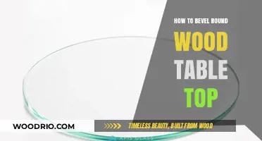 Mastering the Art of Beveling a Round Wood Table Top